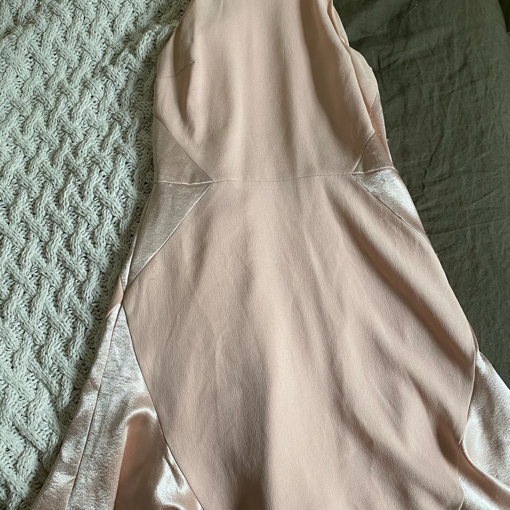 Flare satin dress